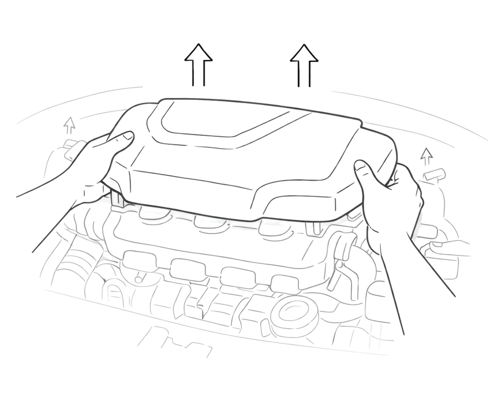 Step 1 – Turn off the vehicle